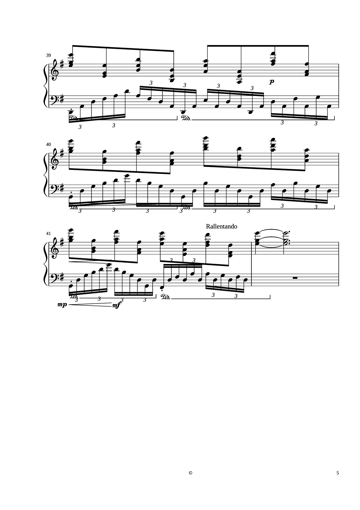 Trang 5 của Sheet nhạc PDF Piano bài hát Kingdom Hearts - Dearly Beloved Piano - Yoko Shimomura