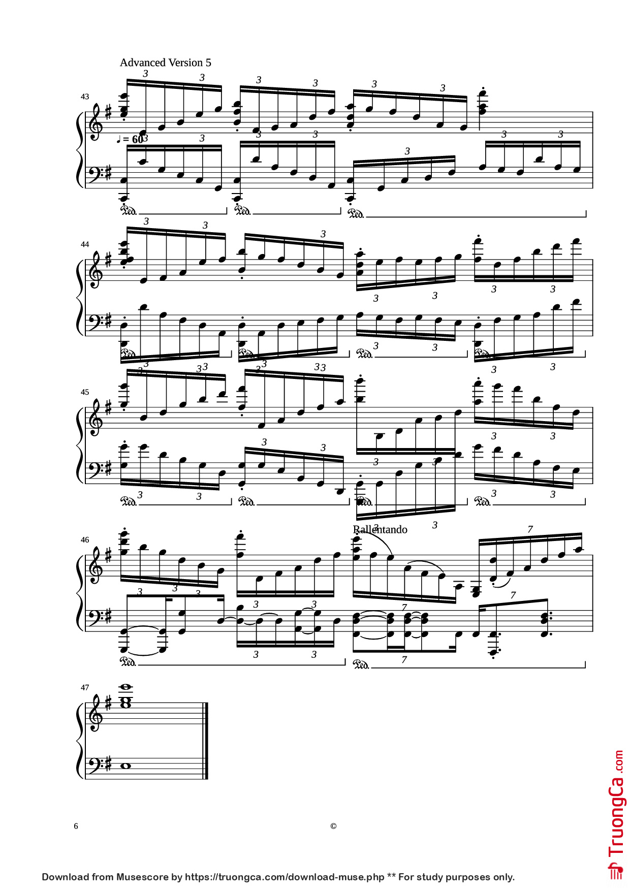 Trang 6 của Sheet nhạc PDF Piano bài hát Kingdom Hearts - Dearly Beloved Piano - Yoko Shimomura