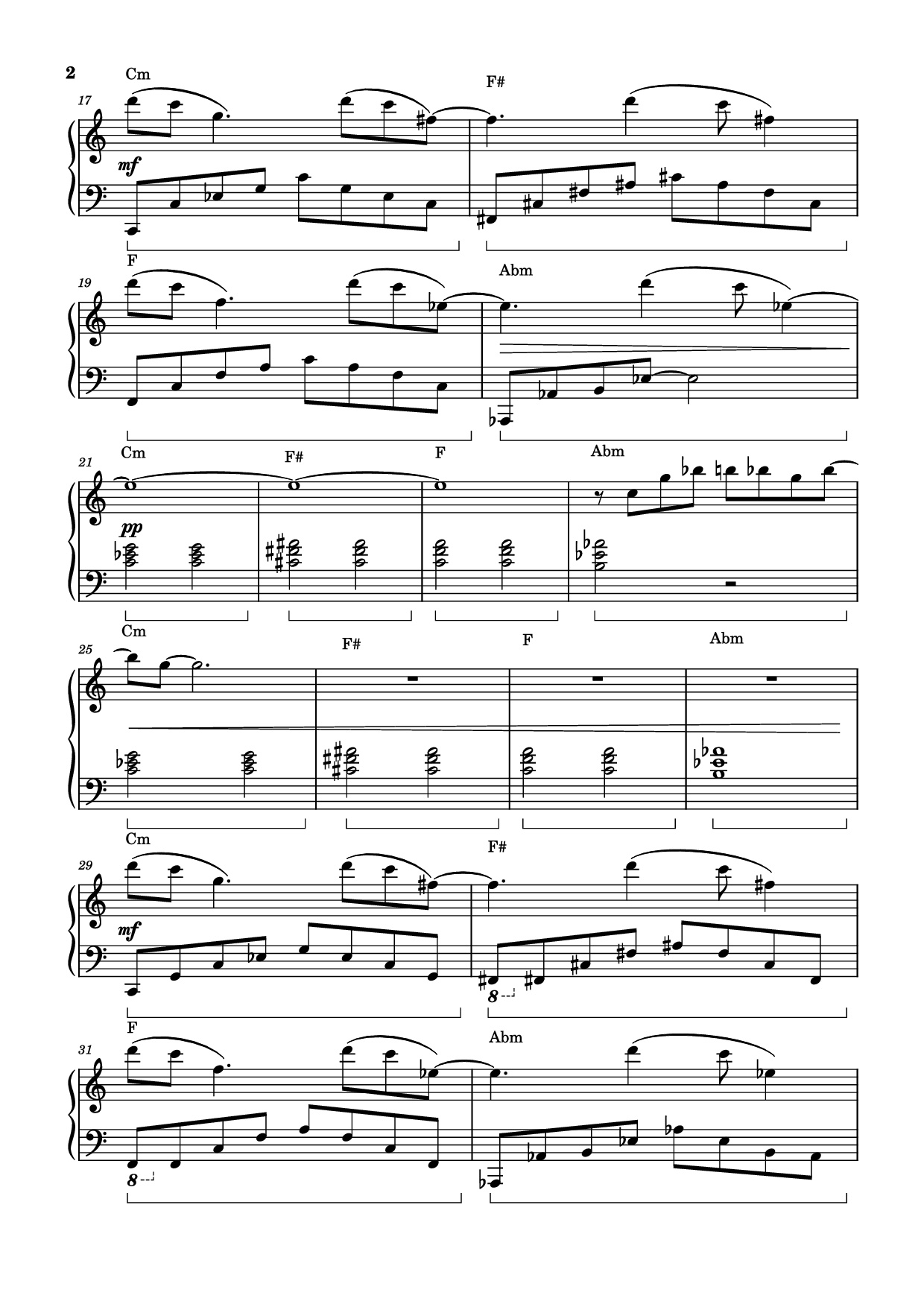 Trang 2 của Sheet nhạc PDF Piano bài hát Severance - Piano Soundtrack - Comp. by Theodore Shapiro
