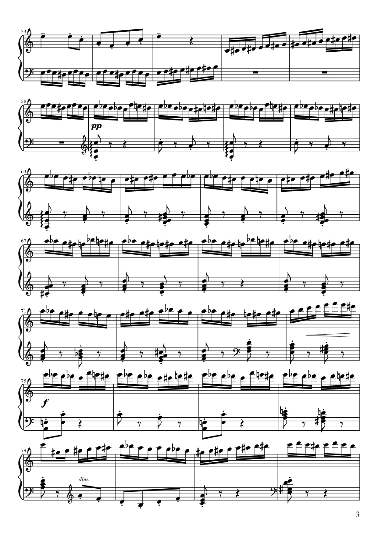Trang 3 của Sheet nhạc PDF Piano bài hát Hummelflug Piano - Nikolai Andreyevitch Rimsky-Korsakov