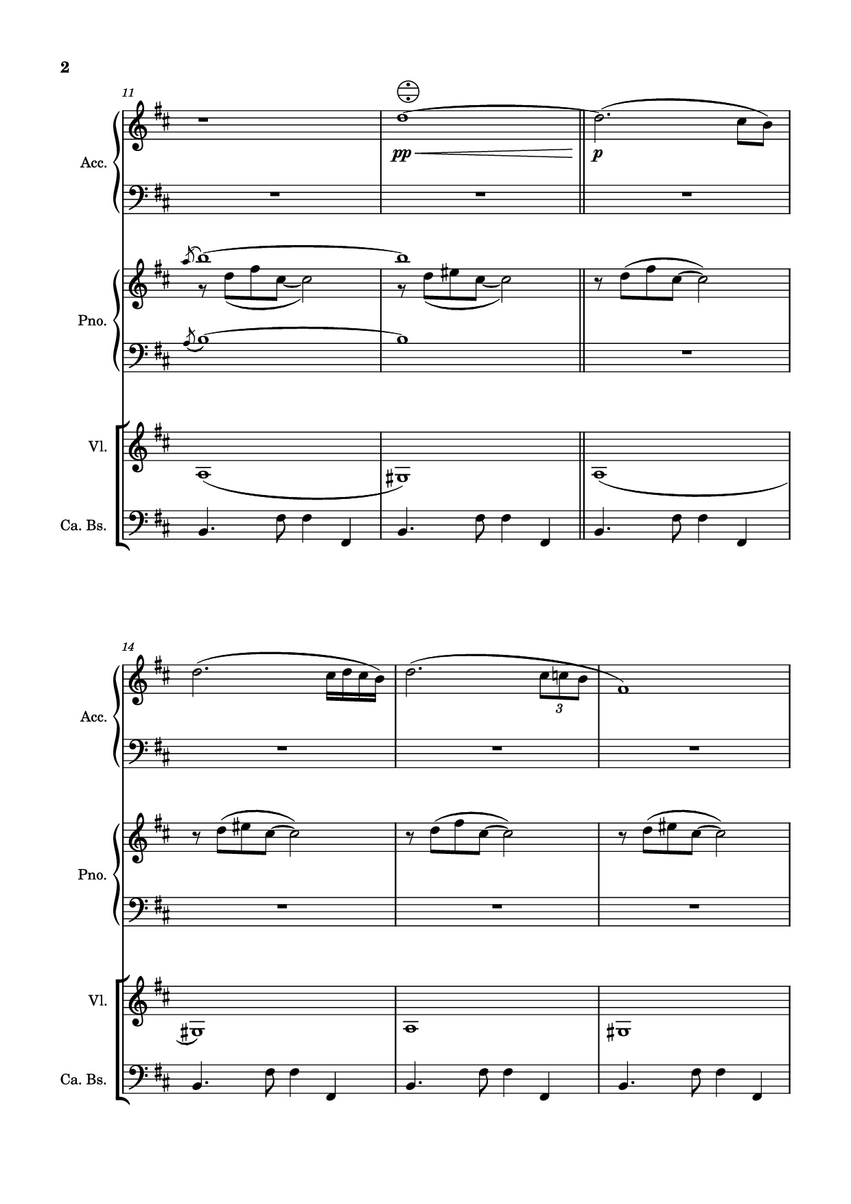 Trang 2 của Sheet nhạc PDF Piano bài hát Milonga del ángel Piano - A. Piazolla