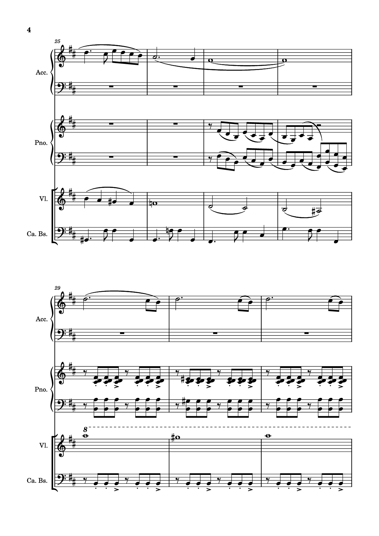 Trang 4 của Sheet nhạc PDF Piano bài hát Milonga del ángel Piano - A. Piazolla
