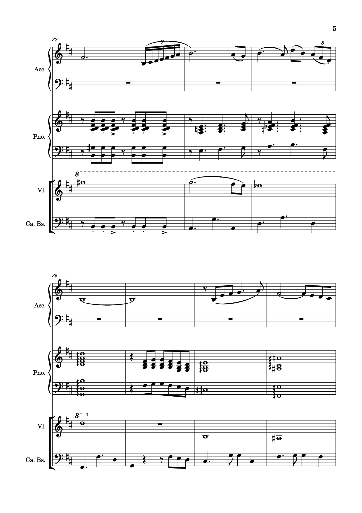 Trang 5 của Sheet nhạc PDF Piano bài hát Milonga del ángel Piano - A. Piazolla