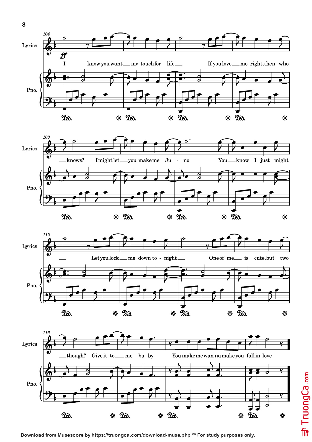 Trang 8 của Sheet nhạc PDF Piano bài hát Juno Piano - Always_piano