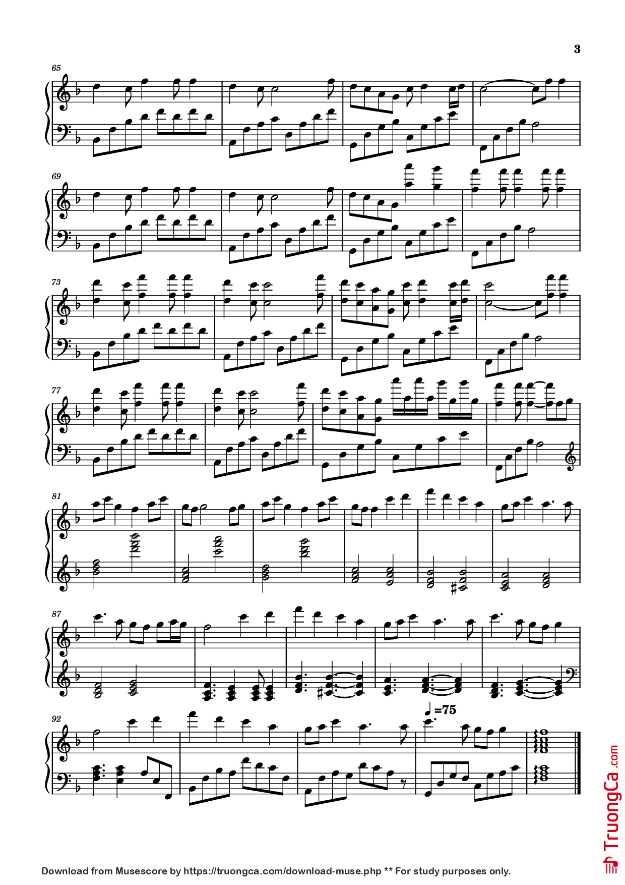 Trang 3 của Sheet nhạc PDF Piano bài hát Lớn Rồi Còn Khóc Nhè Piano - Undefined