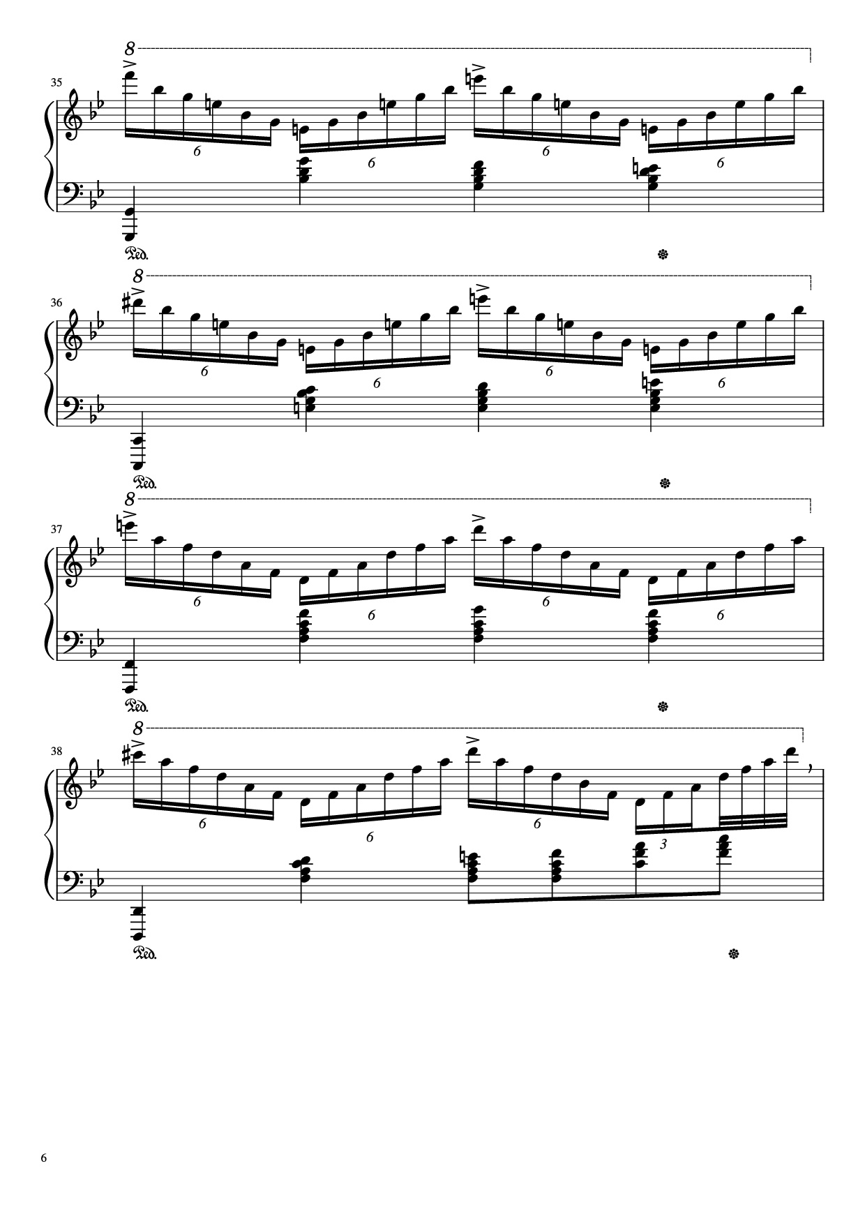 Trang 6 của Sheet nhạc PDF Piano bài hát Great Fairy Fountain (Piano Etude) - Erik C 