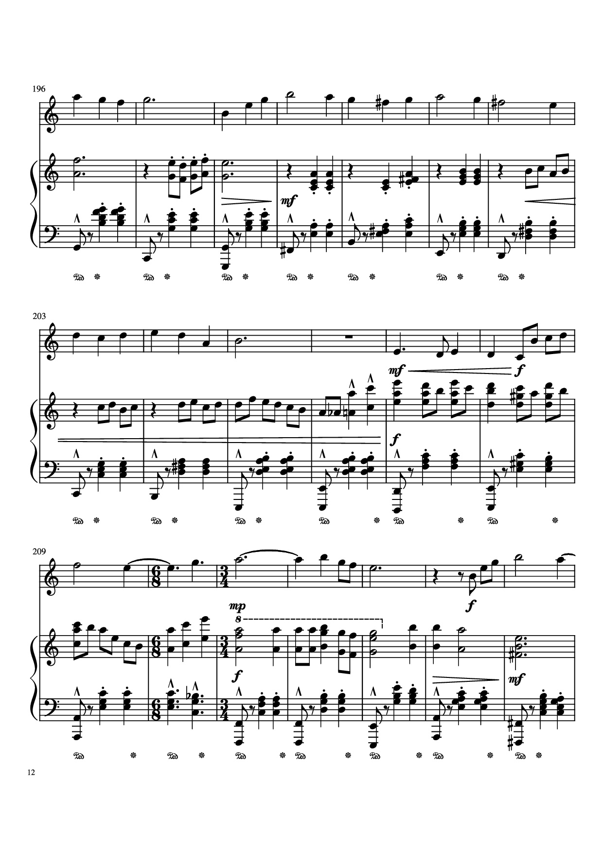 Trang 12 của Sheet nhạc PDF Piano bài hát Merry Go Round Of Life Piano - Undefined