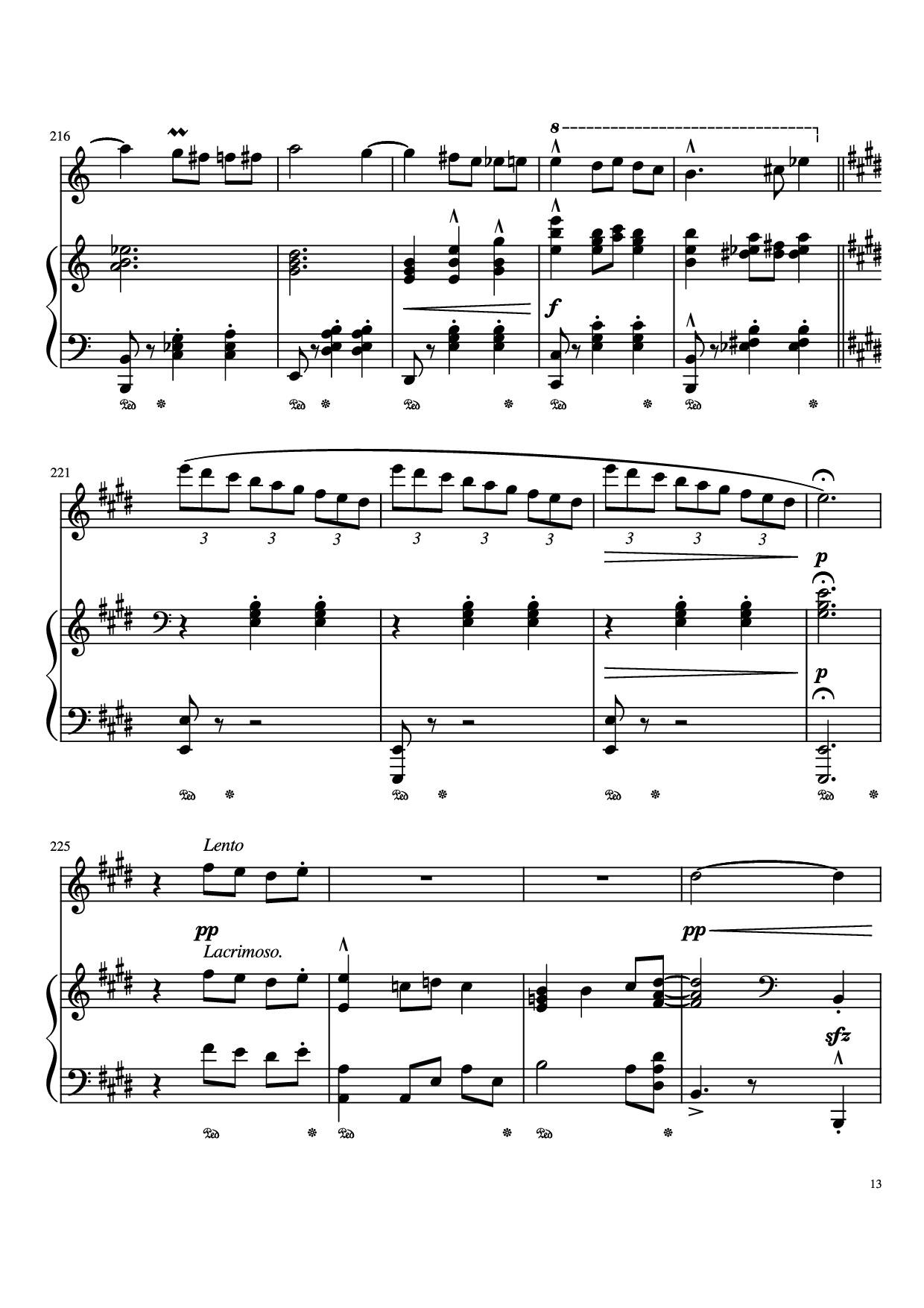 Trang 13 của Sheet nhạc PDF Piano bài hát Merry Go Round Of Life Piano - Undefined