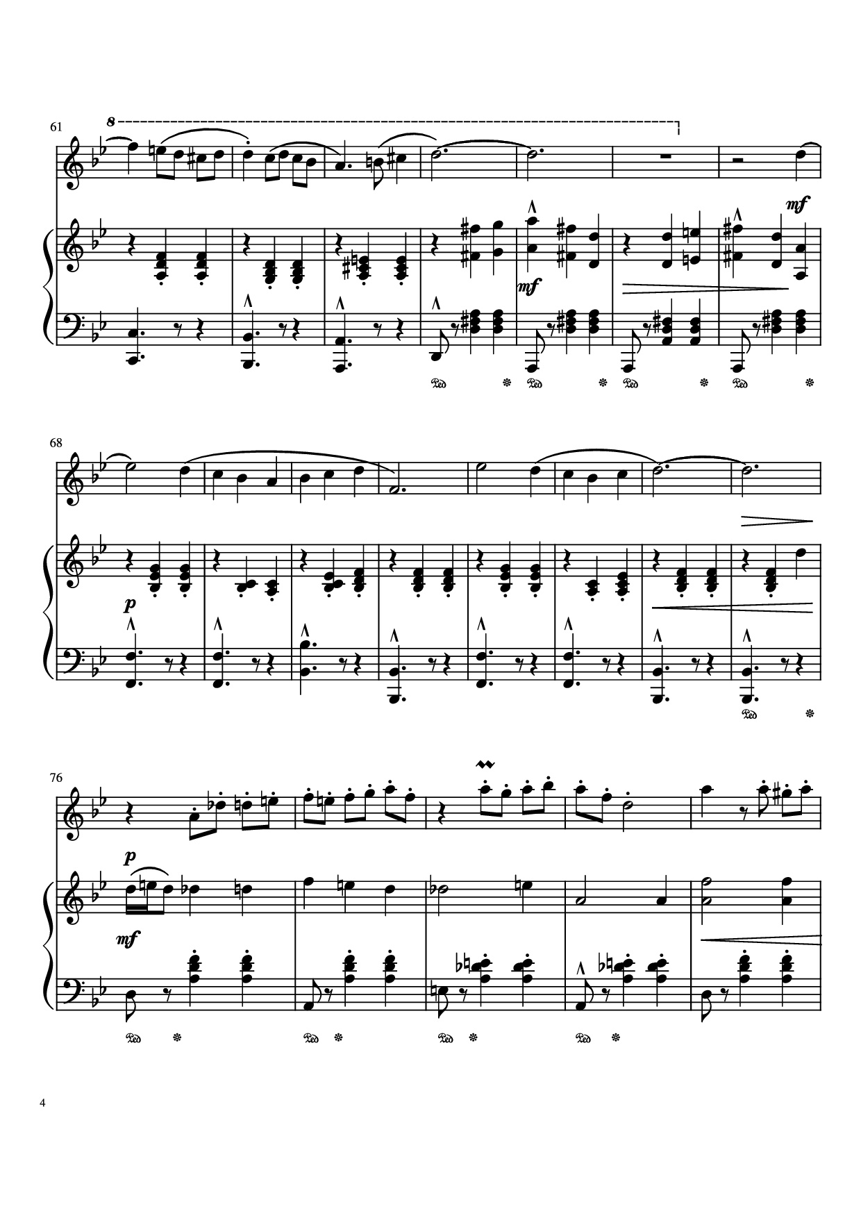 Trang 4 của Sheet nhạc PDF Piano bài hát Merry Go Round Of Life Piano - Undefined