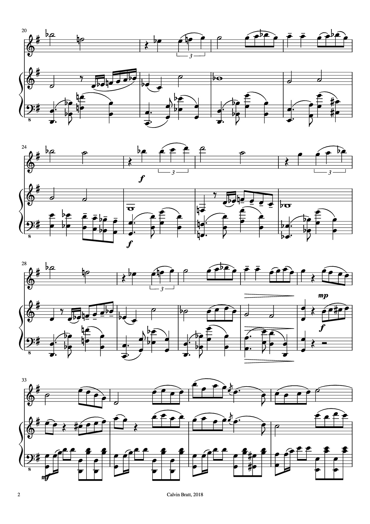 Trang 2 của Sheet nhạc PDF Piano bài hát Por Una Cabeza Piano - Arr.: Irina Lazaryeva Transc/Edit.: Calvin Bratt