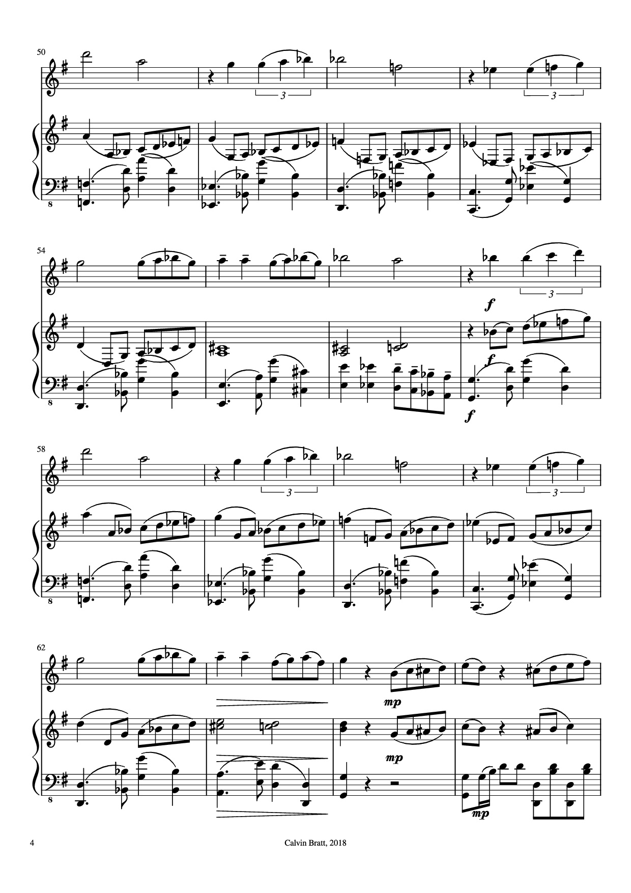 Trang 4 của Sheet nhạc PDF Piano bài hát Por Una Cabeza Piano - Arr.: Irina Lazaryeva Transc/Edit.: Calvin Bratt