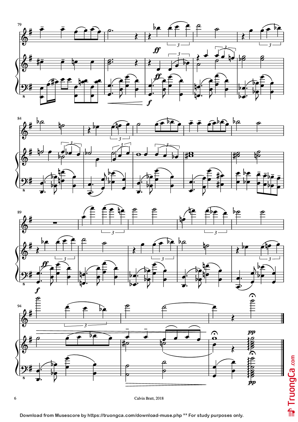 Trang 6 của Sheet nhạc PDF Piano bài hát Por Una Cabeza Piano - Arr.: Irina Lazaryeva Transc/Edit.: Calvin Bratt