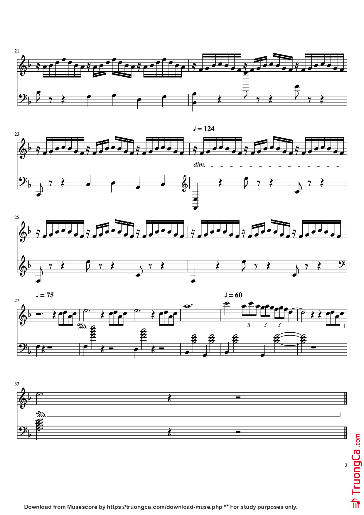 Trang 3 của Sheet nhạc PDF Piano bài hát Photograph (From the movie Her) Piano - Arcade Fire Transcribed by onceagleekforeveragleek