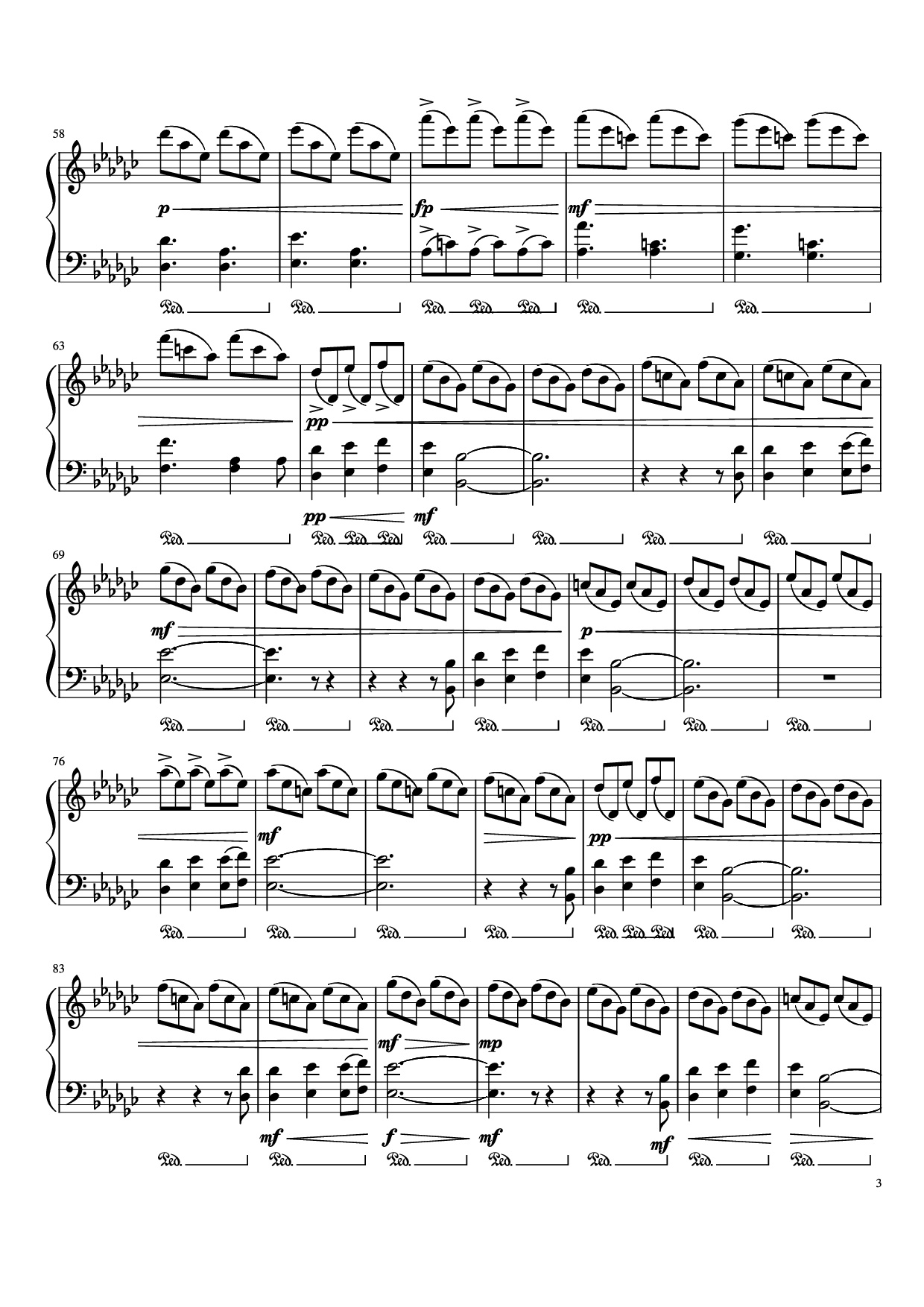 Trang 3 của Sheet nhạc PDF Piano bài hát PPP Piano - Beach House