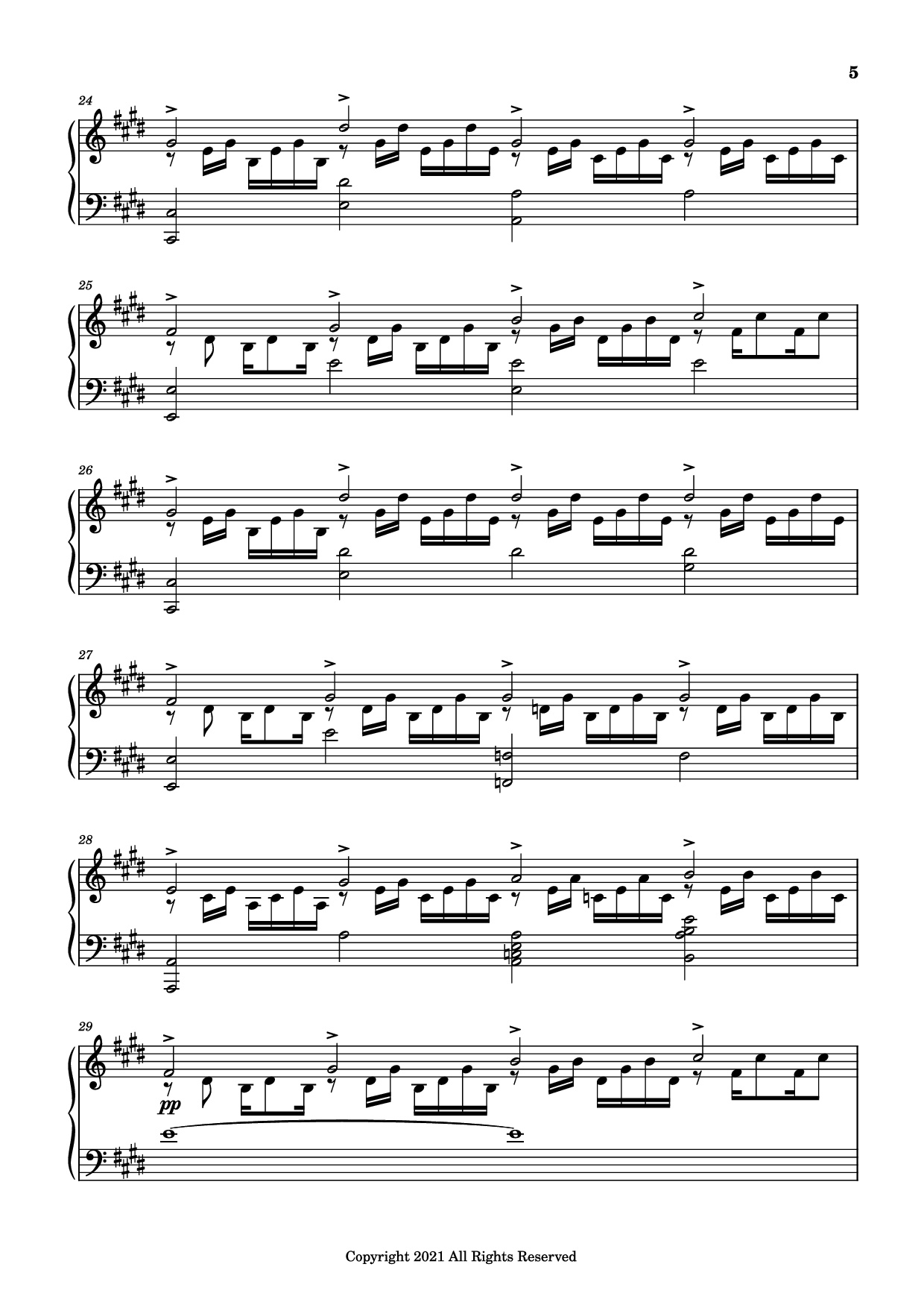 Trang 5 của Sheet nhạc PDF Piano bài hát good days Piano - Sza - transcribed by yash salvi