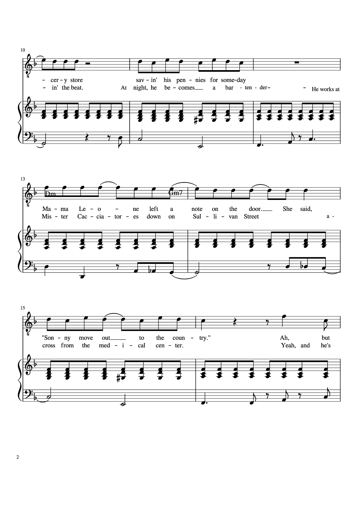 Trang 2 của Sheet nhạc PDF Piano bài hát Movin