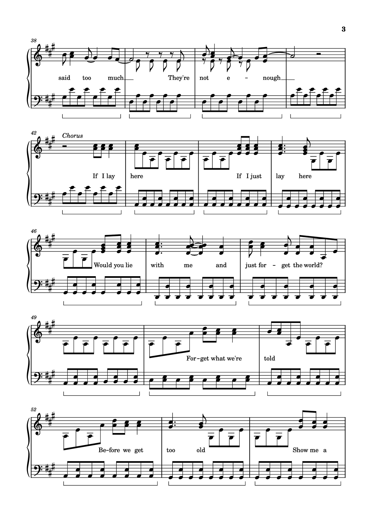 Trang 3 của Sheet nhạc PDF Piano bài hát Chasing Cars Piano - Snow Patrol