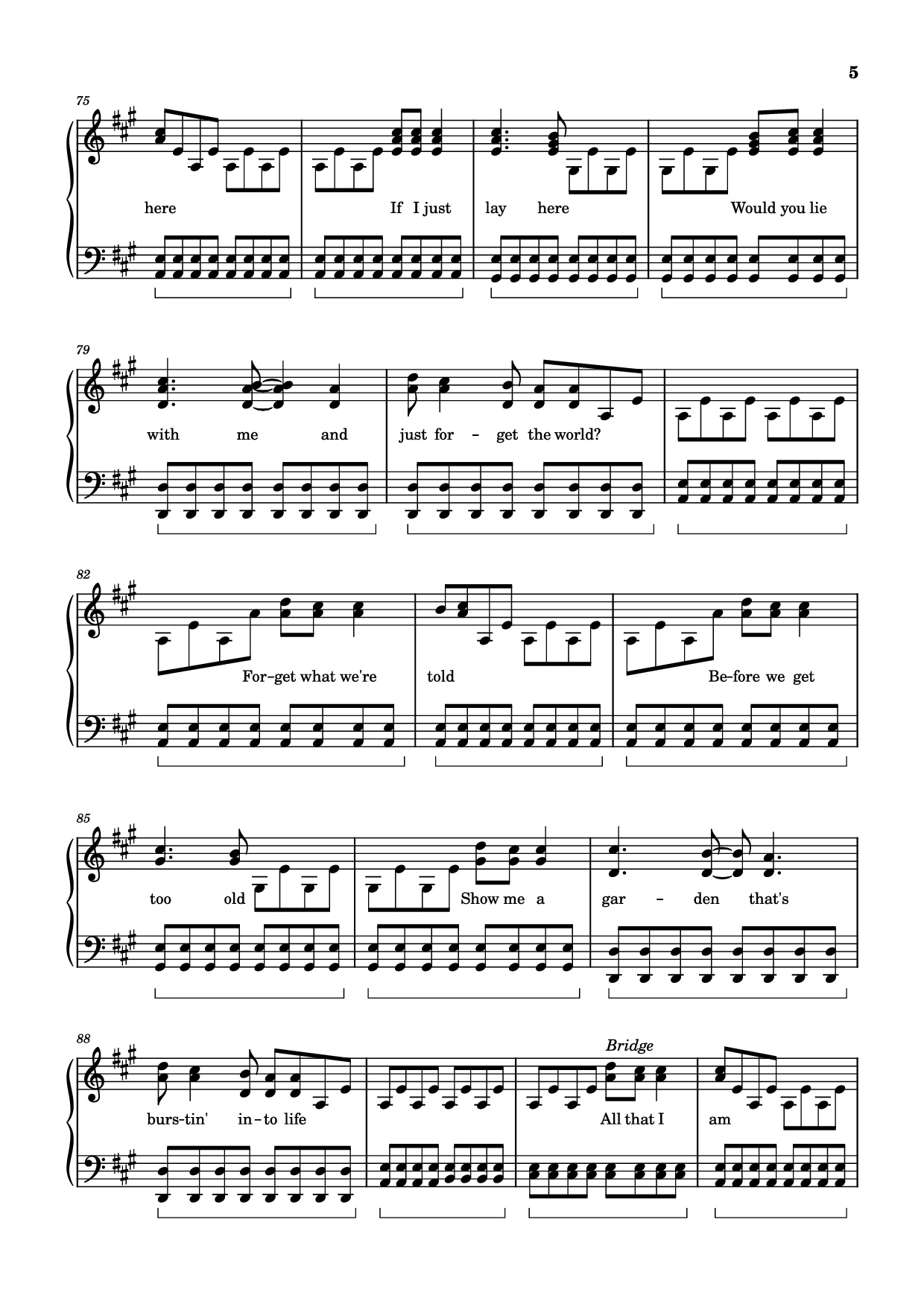 Trang 5 của Sheet nhạc PDF Piano bài hát Chasing Cars Piano - Snow Patrol