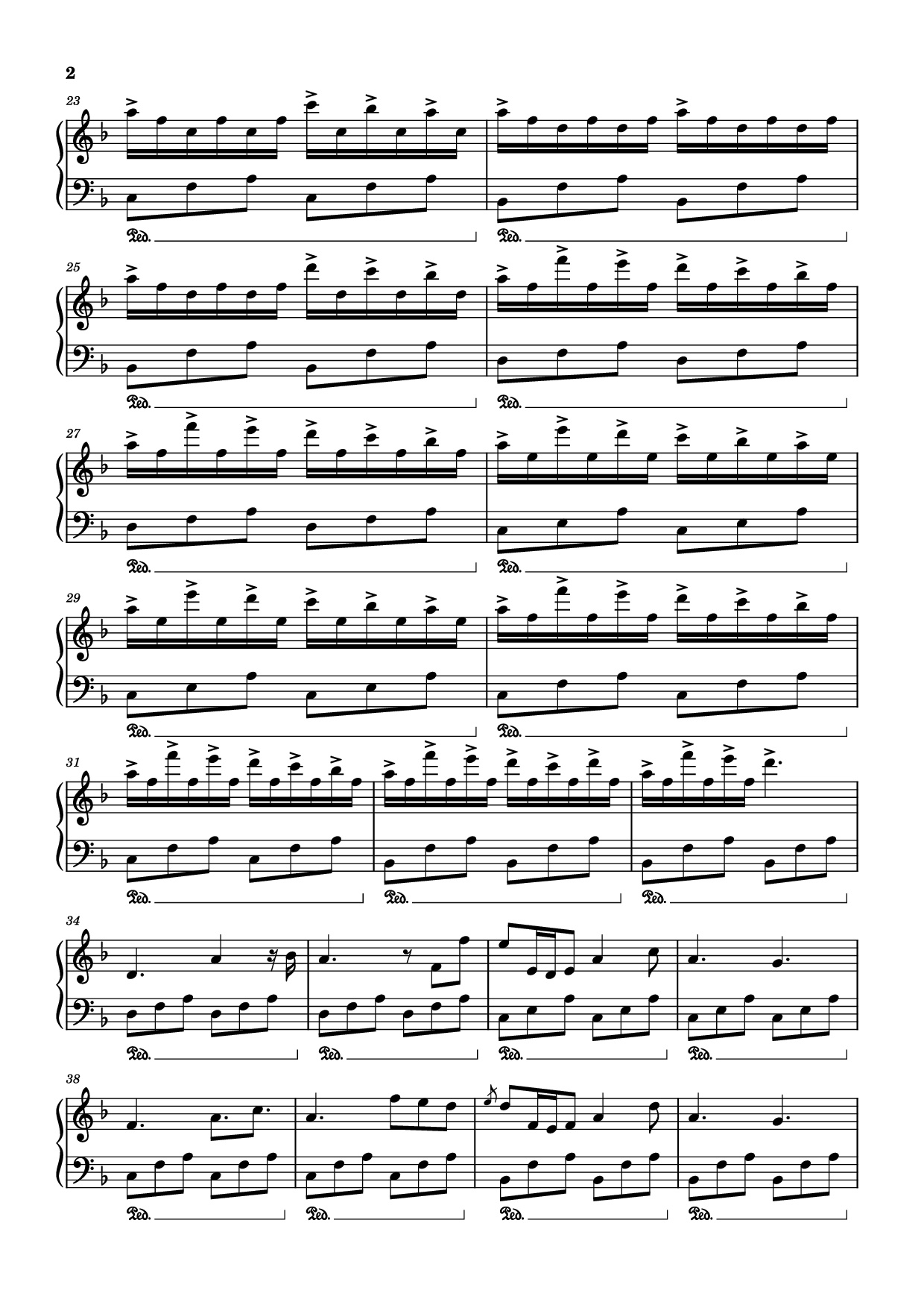 Trang 2 của Sheet nhạc PDF Piano bài hát Spring Piano - Transc: Daniel Duro Soto