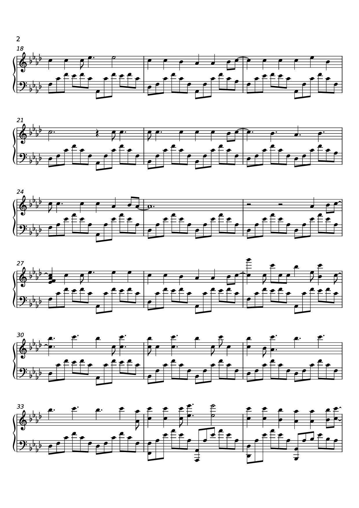 Trang 2 của Sheet nhạc PDF Piano bài hát September (We Got Fire) Piano - Composed by Sparky Deathcap