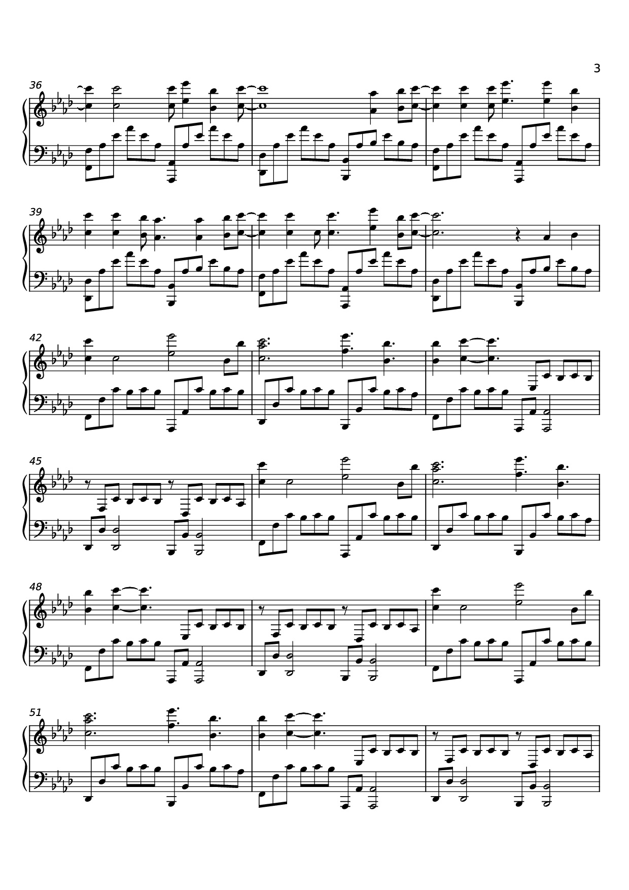 Trang 3 của Sheet nhạc PDF Piano bài hát September (We Got Fire) Piano - Composed by Sparky Deathcap