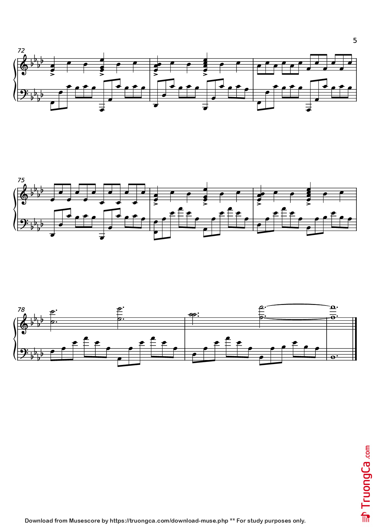 Trang 5 của Sheet nhạc PDF Piano bài hát September (We Got Fire) Piano - Composed by Sparky Deathcap