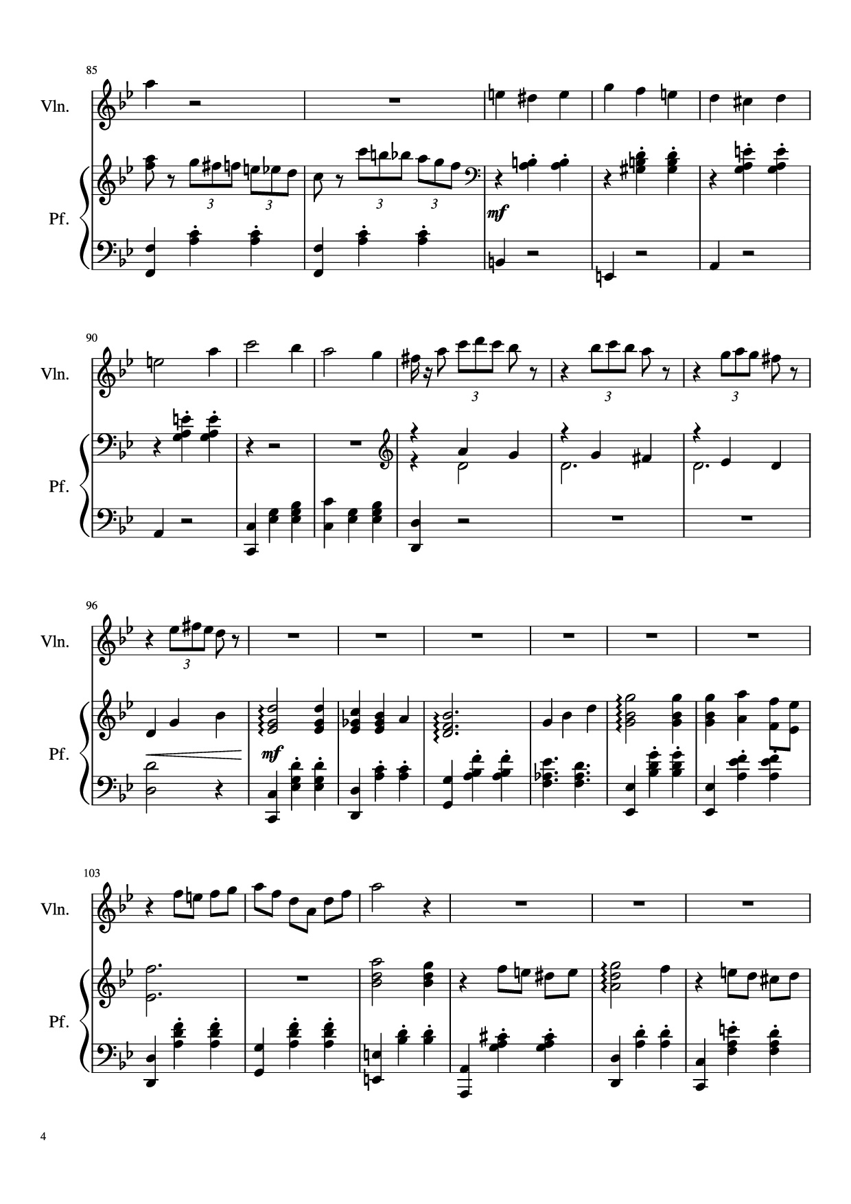 Trang 4 của Sheet nhạc PDF Piano bài hát Howl