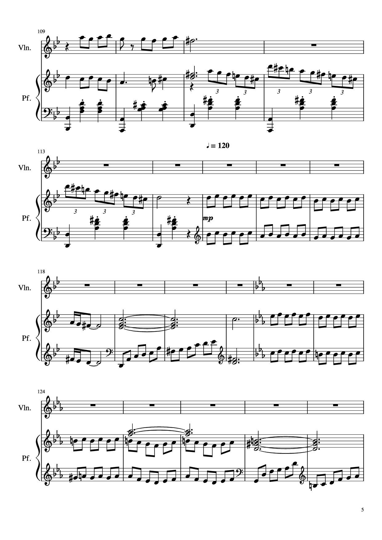 Trang 5 của Sheet nhạc PDF Piano bài hát Howl