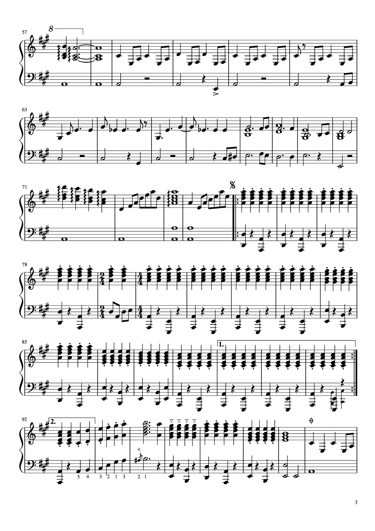 Trang 3 của Sheet nhạc PDF Piano bài hát Chiquitita Piano - ABBA
