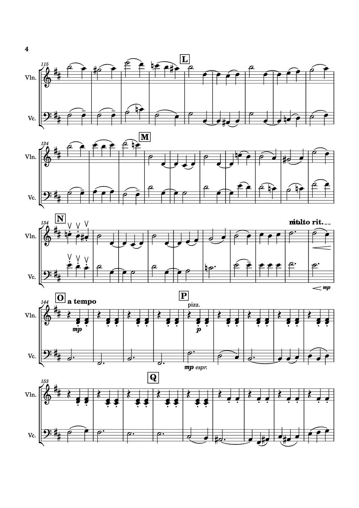 Trang 4 của Sheet nhạc PDF bài hát Waltz No. 2 Violin - Dmitri Shostakovich