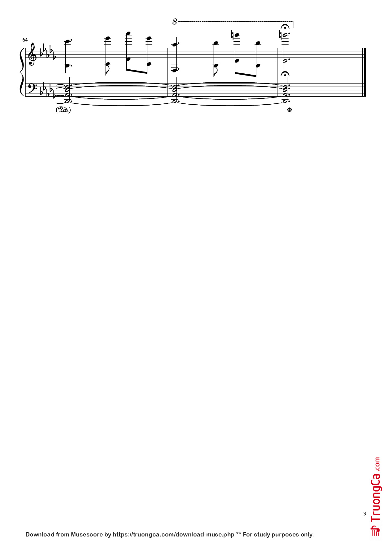 Trang 3 của Sheet nhạc PDF Piano bài hát E