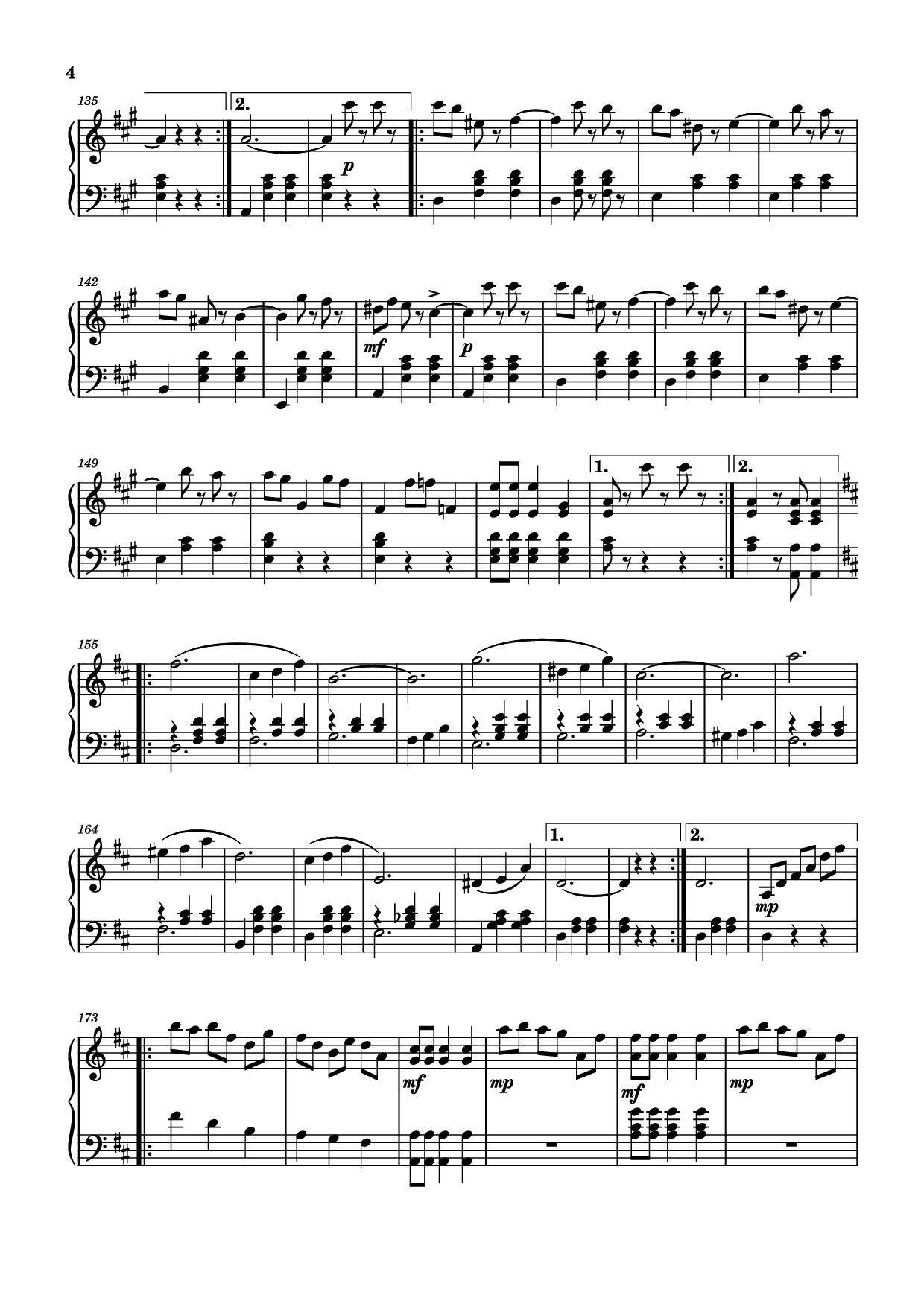 Trang 4 của Sheet nhạc PDF Piano bài hát The Skaters Waltz Piano - Music by Emile Waldteufel