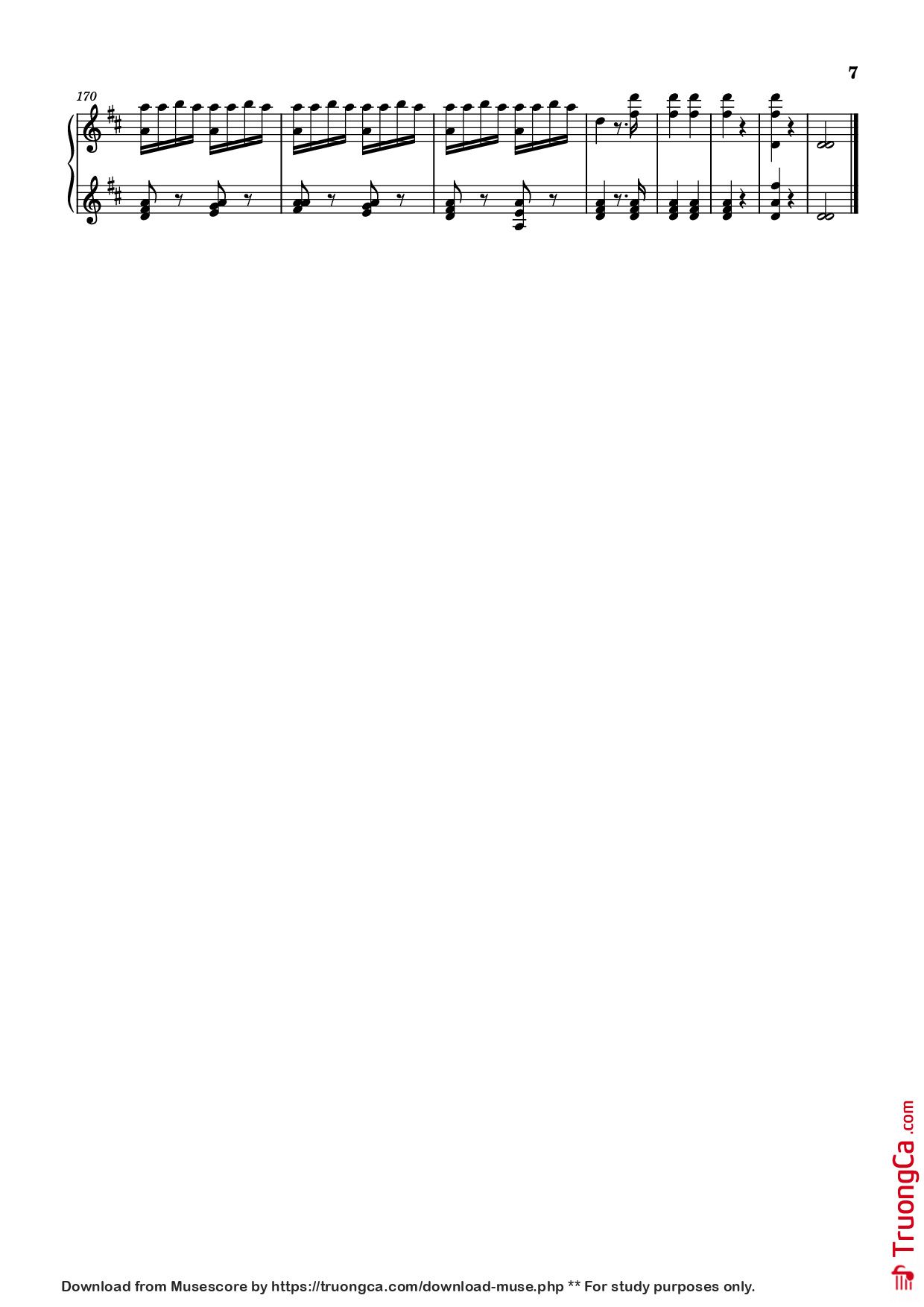 Trang 7 của Sheet nhạc PDF Piano bài hát Duo en Ré Majeur Piano - Bériot