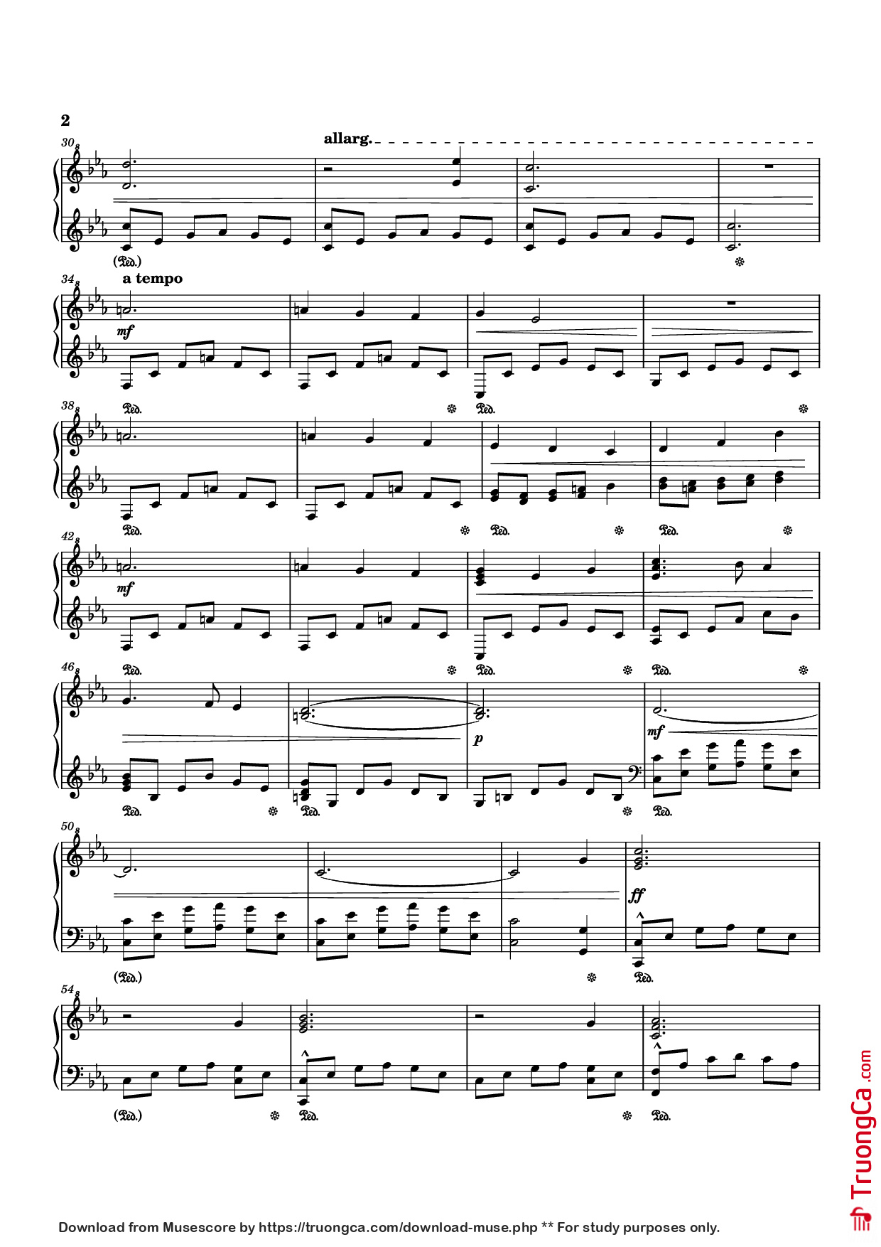 Trang 2 của Sheet nhạc PDF Piano bài hát Helvetesfönster Piano - Prequelle