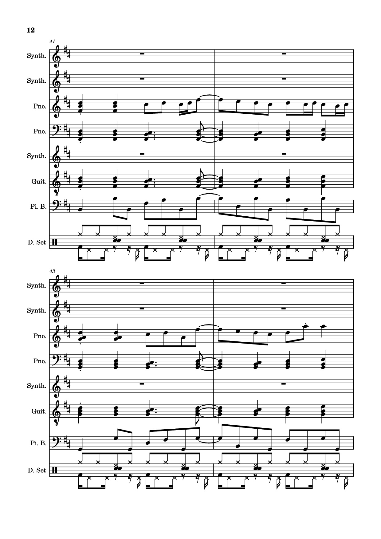 Trang 12 của Sheet nhạc PDF bài hát Rolling Girl Piano - Square Root