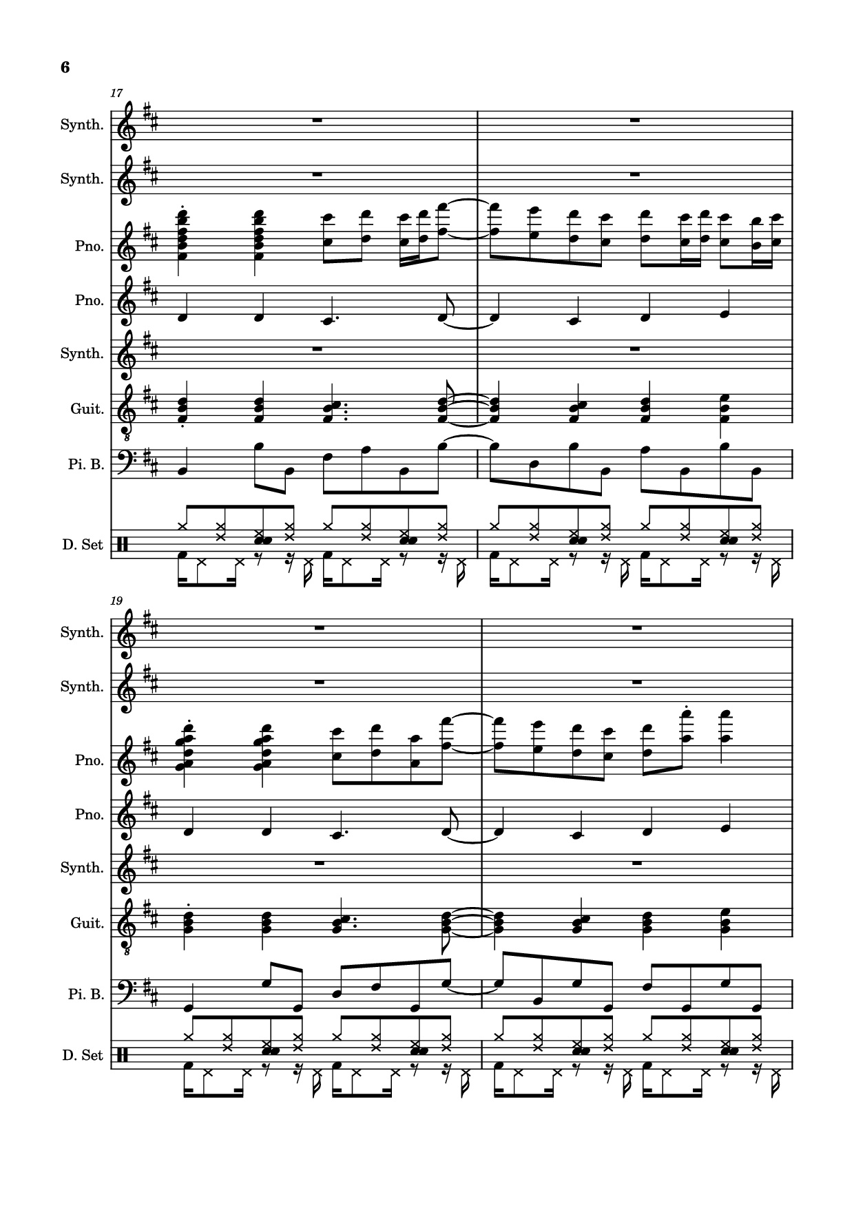 Trang 6 của Sheet nhạc PDF bài hát Rolling Girl Piano - Square Root