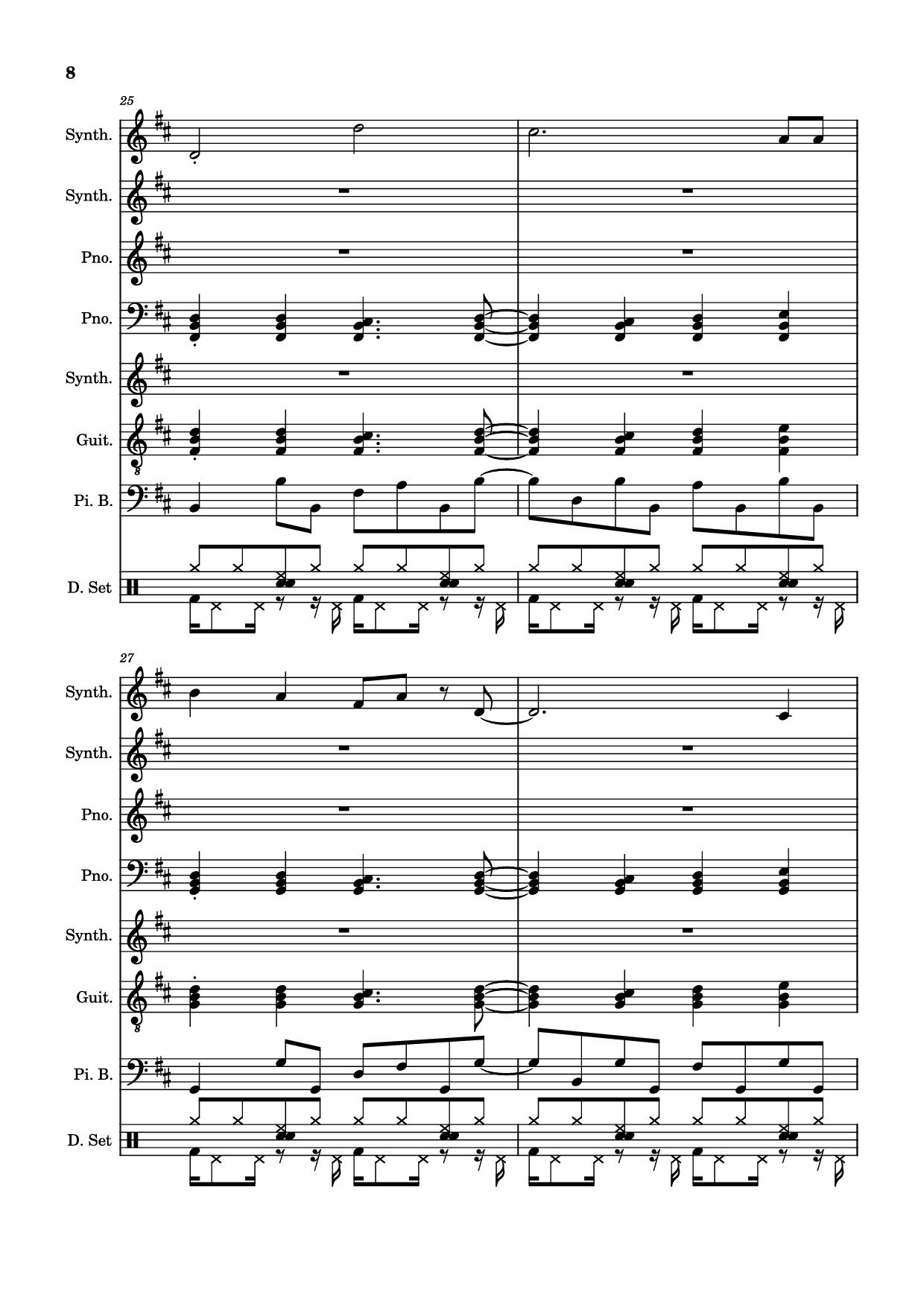 Trang 8 của Sheet nhạc PDF bài hát Rolling Girl Piano - Square Root