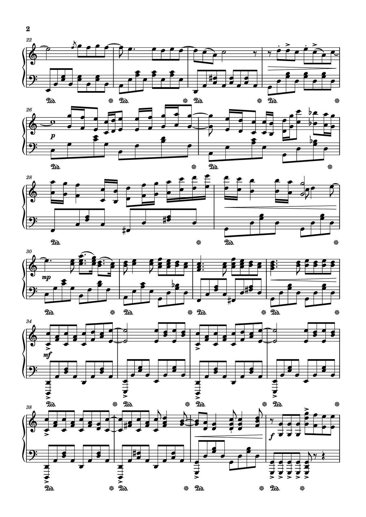 Trang 2 của Sheet nhạc PDF Piano bài hát Lần cuối Piano - Ngọt