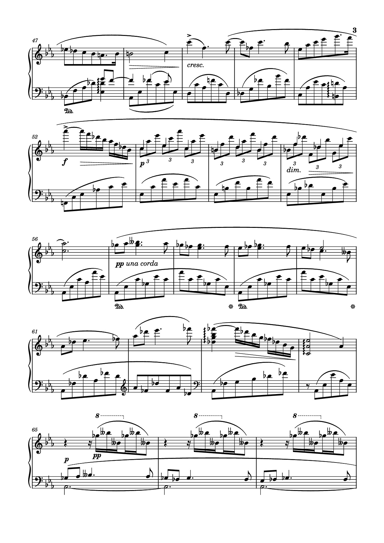Trang 3 của Sheet nhạc PDF Piano bài hát Nocturne (Diana) Opus 24 No. 1 - Sergei Eduardovich Bortkiewicz