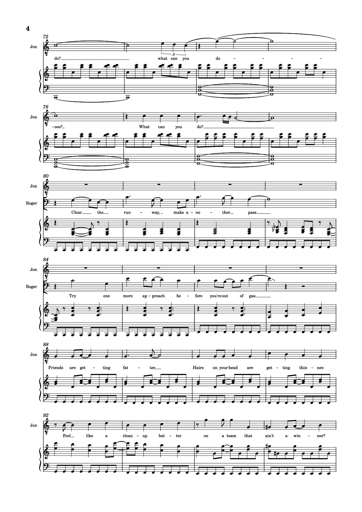 Trang 4 của Sheet nhạc PDF Piano bài hát 30/90 Piano - Jonathan Larson, Andrew Garfield