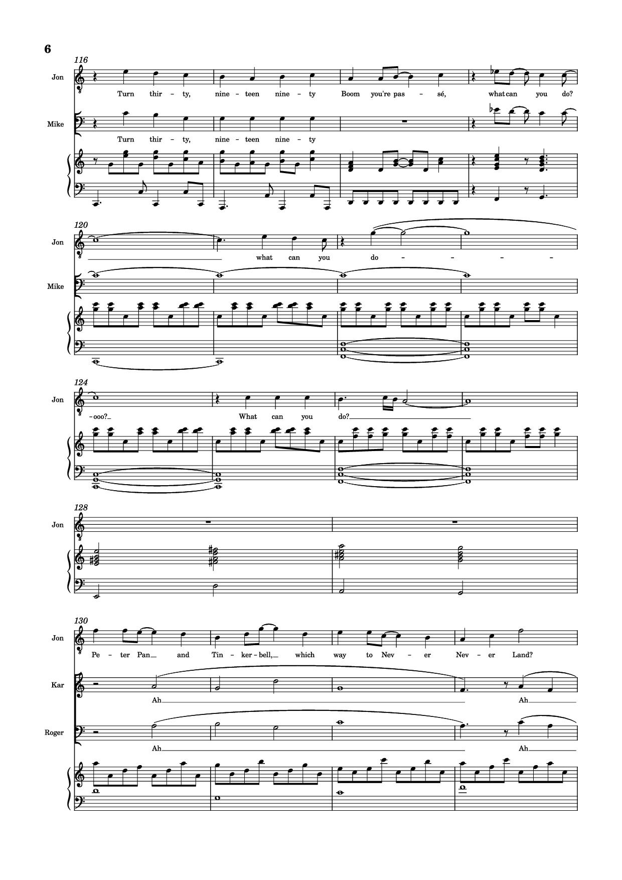 Trang 6 của Sheet nhạc PDF Piano bài hát 30/90 Piano - Jonathan Larson, Andrew Garfield
