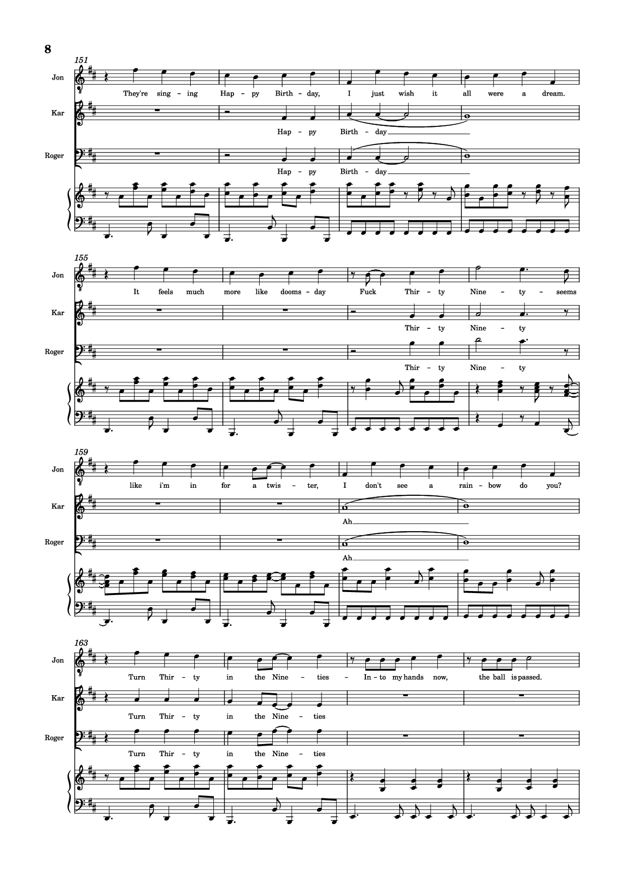 Trang 8 của Sheet nhạc PDF Piano bài hát 30/90 Piano - Jonathan Larson, Andrew Garfield