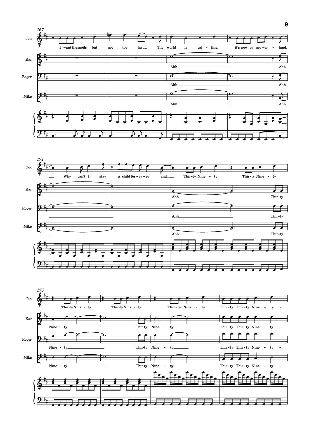 Trang 9 của Sheet nhạc PDF Piano bài hát 30/90 Piano - Jonathan Larson, Andrew Garfield