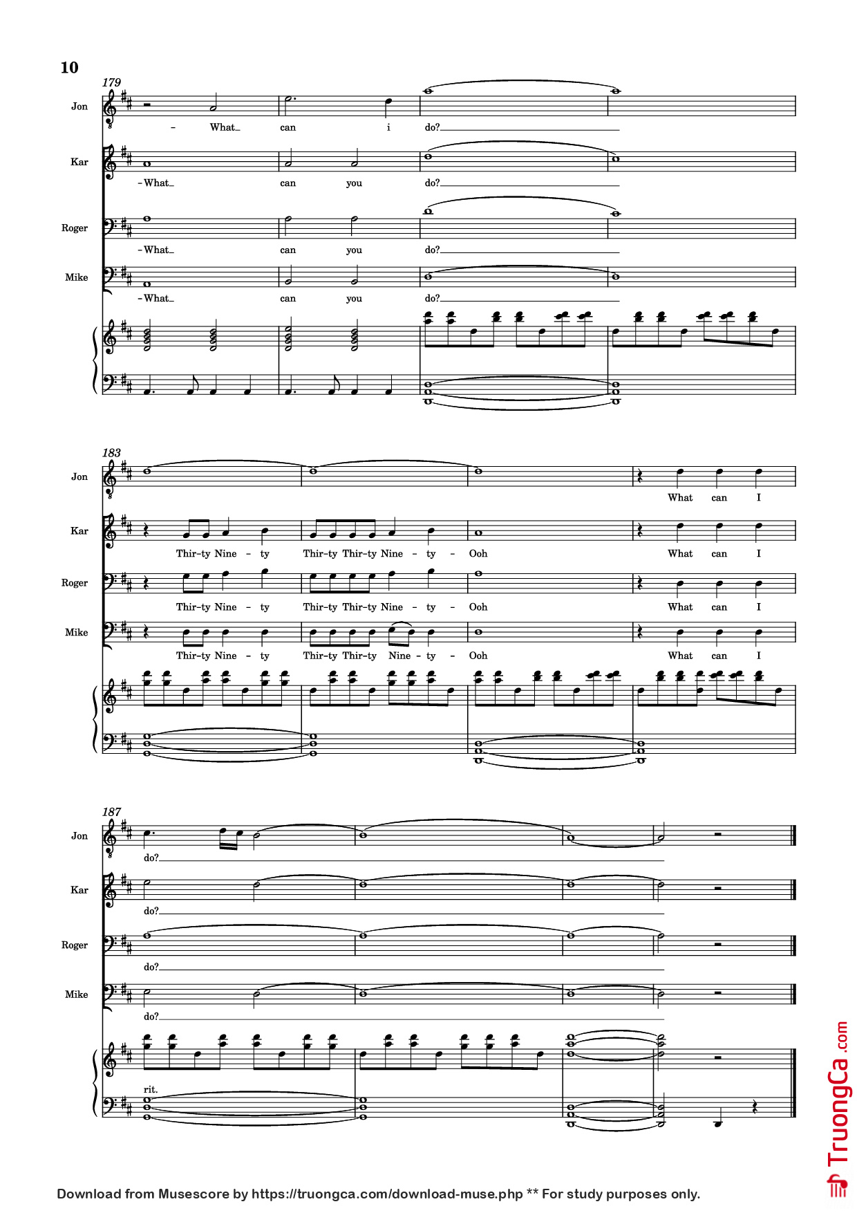 Trang 10 của Sheet nhạc PDF Piano bài hát 30/90 Piano - Jonathan Larson, Andrew Garfield