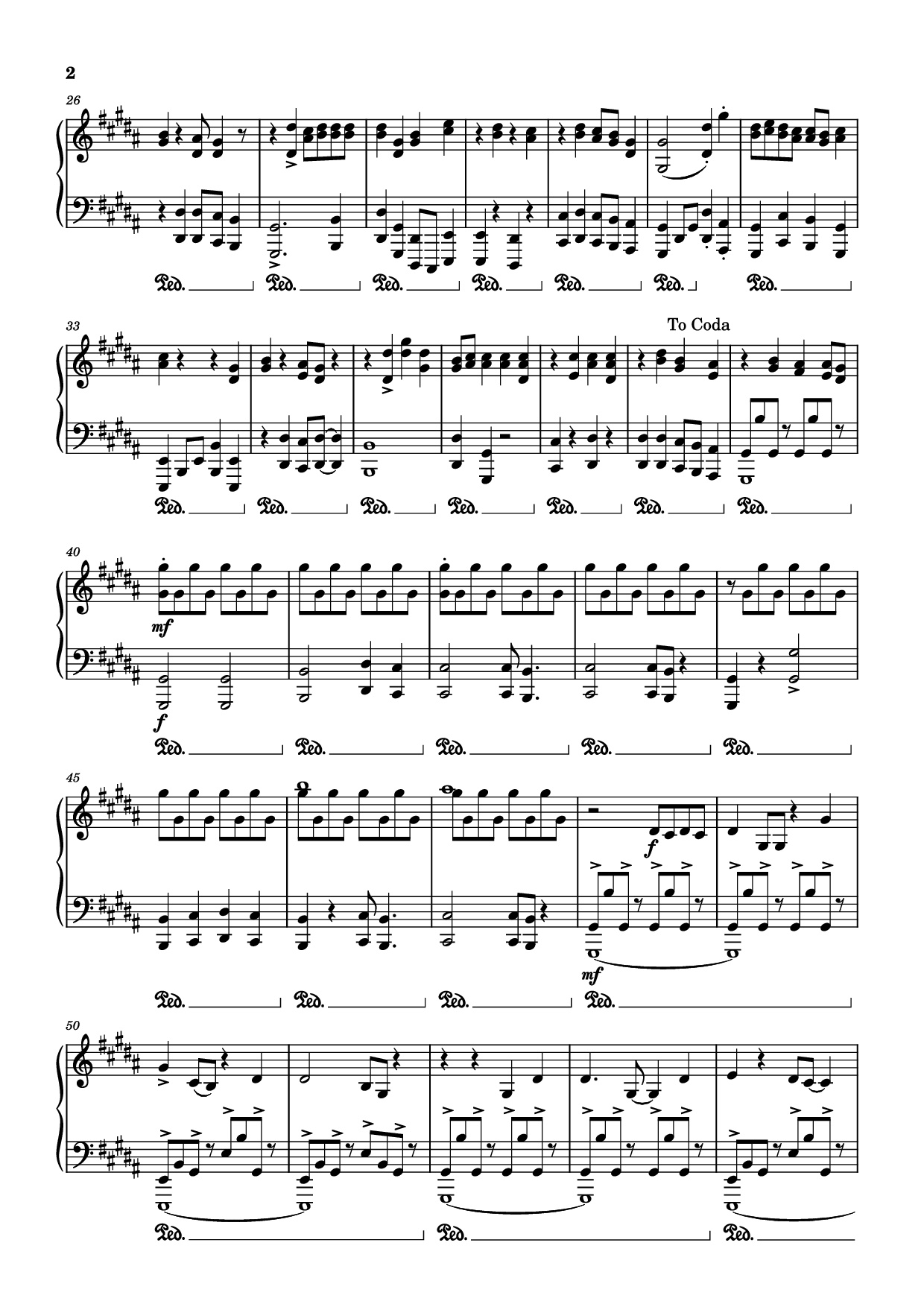 Trang 2 của Sheet nhạc PDF Piano bài hát Sucker Piano - Marcus King