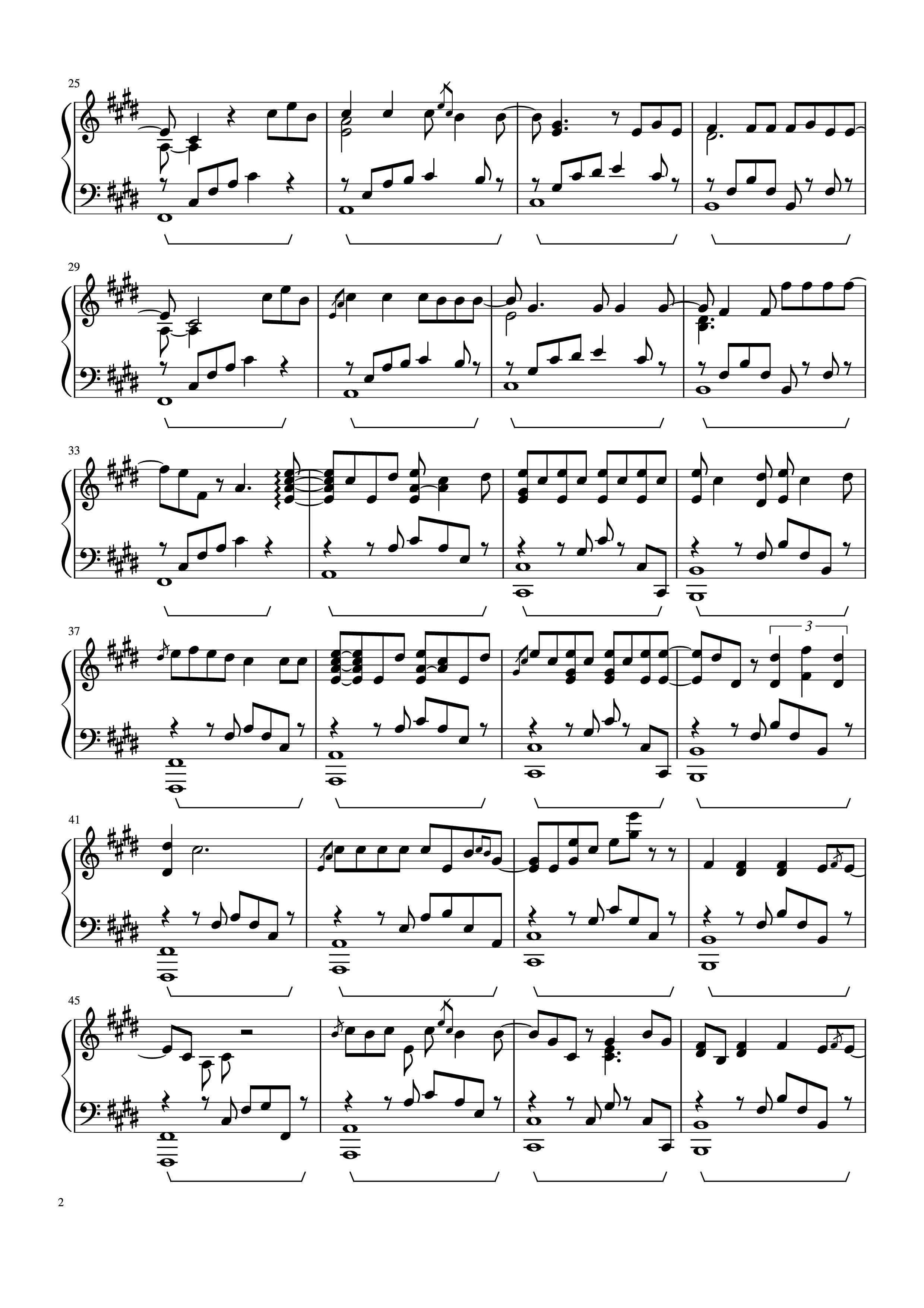 Trang 2 của Sheet nhạc PDF Piano bài hát Summertime Sadness Piano - Lana Del Rey