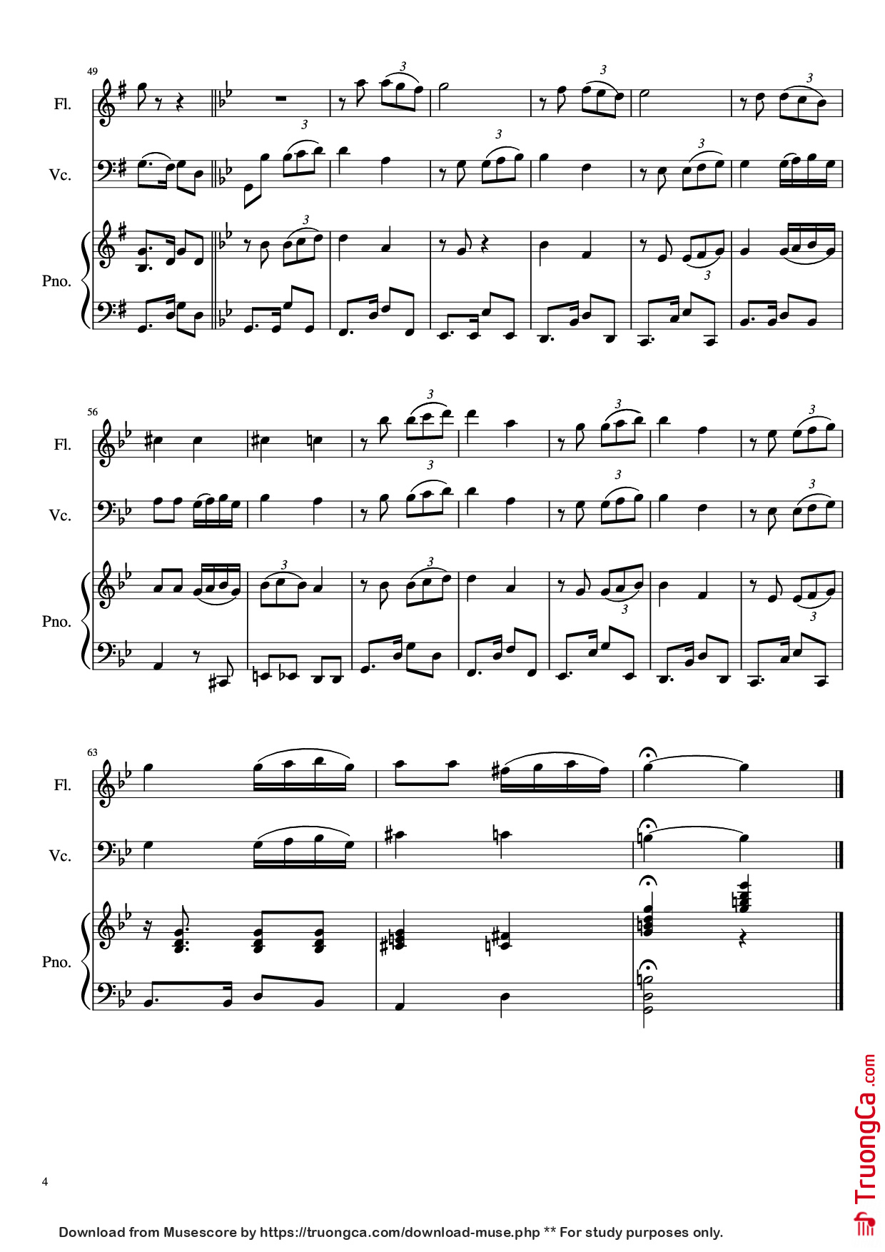 Trang 4 của Sheet nhạc PDF Piano bài hát Por una Cabeza Piano - Carlos Gardel (1890 - 1935