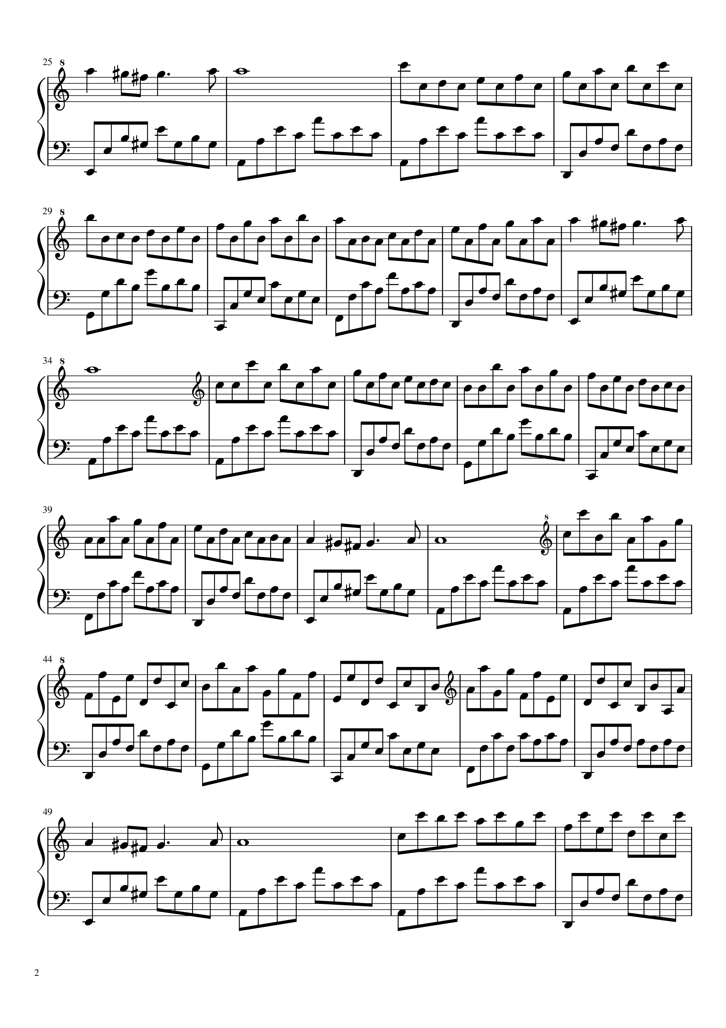 Trang 2 của Sheet nhạc PDF Piano bài hát Passacaglia Piano - George Frideric Handel