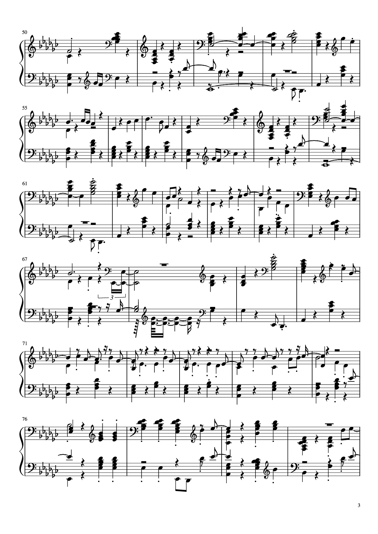 Trang 3 của Sheet nhạc PDF Piano bài hát Mac Demarco - Chamber of Reflection Piano - Mac Demarco