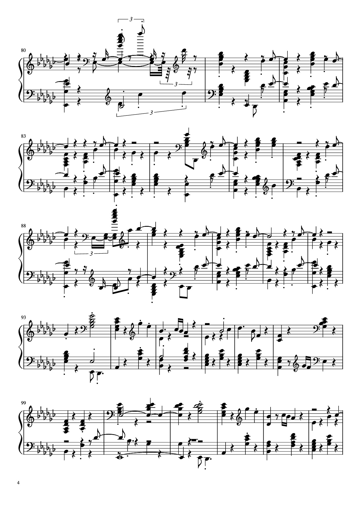 Trang 4 của Sheet nhạc PDF Piano bài hát Mac Demarco - Chamber of Reflection Piano - Mac Demarco